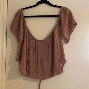 Off the shoulder crop top